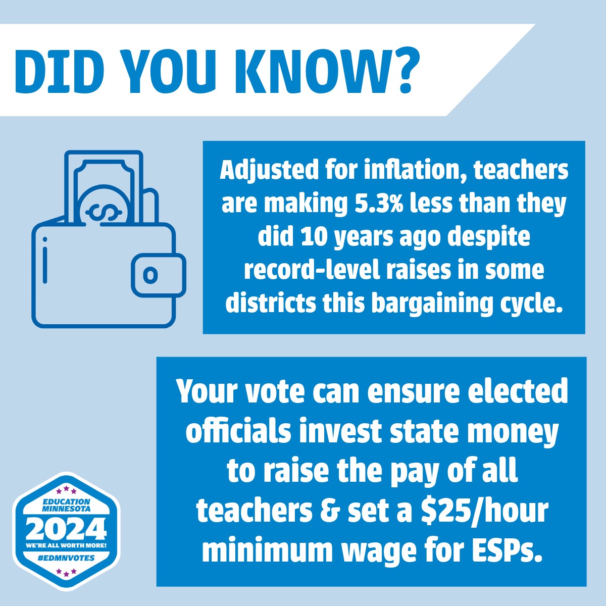 Educator pay DYK